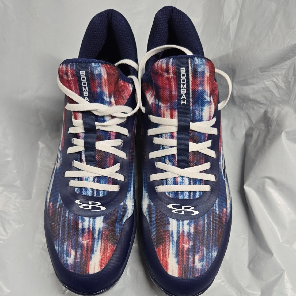 NWOT Boombah Men's Raptor AWR USA Anthem Molded Cleat Blue/Red/White - Size 11.5